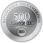 AHASWER Maurycy Gottlieb Argent Coin 500 Francs Cameroon 2023