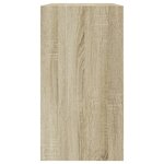 vidaXL Armoire à chaussures chêne sonoma 80x34x63 cm bois d'ingénierie