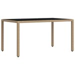 vidaXL Ensemble de repas extérieur 5 Pièces Beige et blanc crème