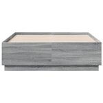 vidaXL Cadre de lit sans matelas sonoma gris 120x190 cm