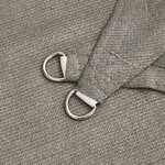 vidaXL Voile d'ombrage 160 g/m² triangulaire gris clair 3x3x4 2 m PEHD
