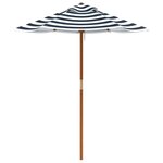 vidaXL Parasol de jardin pour enfants avec poteau en bois Ø120x140 cm