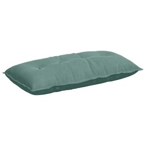 vidaXL Coussin de Dos Vert Mer 100 x 50 cm Tissu en velours côtelé