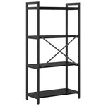 vidaXL Étagère Chêne noir 40 x 30 x 85 cm Bois d'ingénierie