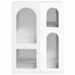 vidaXL Buffet Blanc brillant 59 x 35 x 80 5 cm Bois d'ingénierie