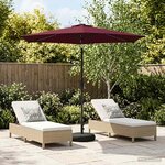 vidaXL Parasol de jardin avec lampes LED 270 x 270 cm Polyester