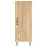 vidaXL Buffet haut Chêne sonoma 34 5x34x180 cm Bois d'ingénierie