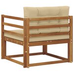 vidaXL Sofa de milieu extérieur Naturel