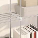 vidaXL Étagère de rangement blanc 43 x 27 x 90 cm Aluminium
