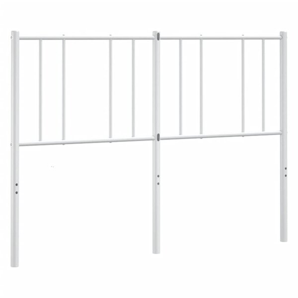 vidaXL Tête de lit métal blanc 160 cm