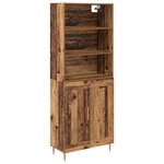 vidaXL Haut Armoire Bois ancien 69 5 x 34 x 180 cm Bois d'ingénierie