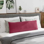 vidaXL Coussins de canapé 2 Pièces Bordeaux 120 x 40 cm