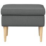vidaXL Pouf Gris foncé 55 x 35 x 41 cm