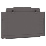 vidaXL Coussin de tête de lit Viana gris 90 cm similicuir