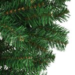 vidaXL Sapin de Noël artificiel renversé avec support Vert 240 cm