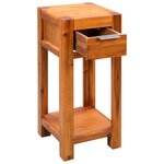 vidaXL Table d'appoint Bois d'acacia massif 30 x 30 x 70 cm
