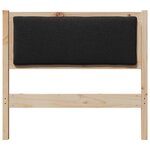vidaXL Tête de lit Autre Marron 90 cm Bois massif en pin