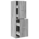 vidaXL Armoire apothicaire sonoma gris 40x41x144 5cm bois d'ingénierie