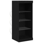 vidaXL Buffet Chêne noir 41 x 37 x 100 cm Bois d'ingénierie