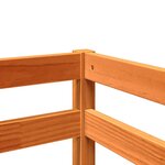 vidaXL Lit mezzanine d'enfants sans matelas 90x190 cm bois pin massif