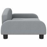 vidaXL Canapé pour enfants gris clair 70x45x30 cm tissu