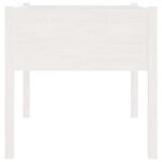 vidaXL Jardinière d'extérieur blanc 70x70x70 cm bois de pin massif