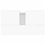 vidaXL Armoire de bain blanc brillant 58x33x60 cm bois d'ingénierie