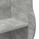vidaXL Étagère d'angle Gris béton 34 x 33 x 102 cm Bois d'ingénierie