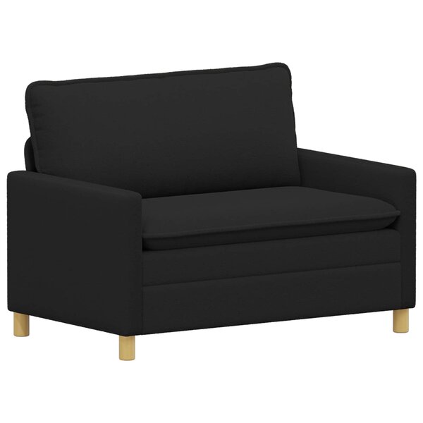 vidaXL Canapé Noir 126 x 81 x 87 5 cm Tissu