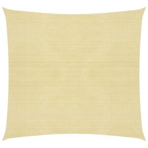 vidaXL Voile d'ombrage 160 g/m² Beige 2 5x2 5 m PEHD