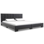 vidaXL Cadre de lit sans matelas en similicuir noir 200 x 160 cm
