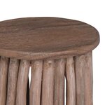 vidaXL Tabouret Naturel 30 x 30 x 45 cm Bois de teck massif