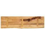 vidaXL Dessus de table 100x20x3 8cm bord vif bois massif manguier brut