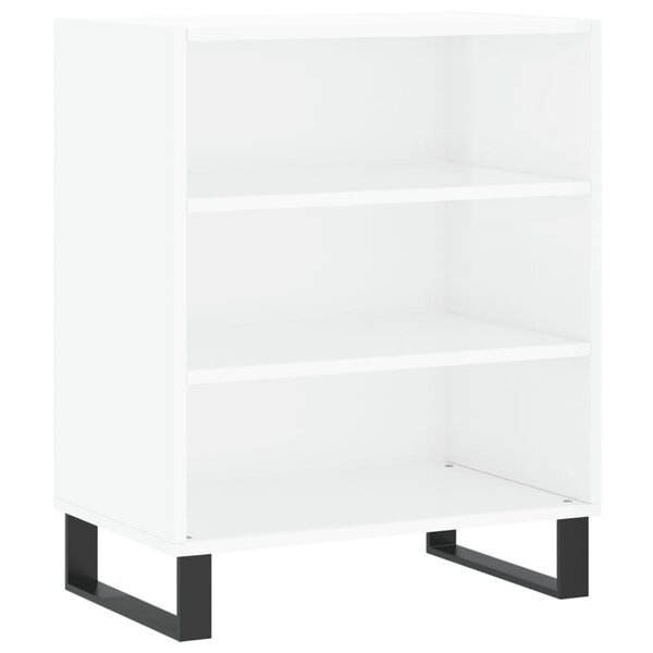 vidaXL Buffet blanc brillant 57x35x70 cm bois d'ingénierie