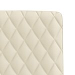 vidaXL Chaises à manger lot de 2 crème similicuir