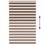 vidaXL Store zèbre marron 140x200cm largeur du tissu 135 9cm polyester