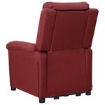 vidaXL Fauteuil de massage Rouge bordeaux Tissu