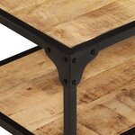 vidaXL Table basse 90x45x35 cm Bois de manguier massif brut