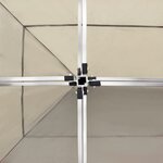 vidaXL Tente de réception pliable Aluminium 6 x 3 m Crème