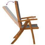 vidaXL Ensemble à Manger de jardin 7Pièces bois d'acacia solide textilène
