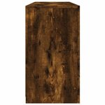 vidaXL Buffet avec lumières LED chêne fumé 142 5x37x67 cm