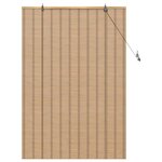 vidaXL Stores et rideaux Marron Clair 120 x 160 cm Bambou