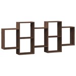 vidaXL Étagère murale chêne marron 159x18x65 cm bois d'ingénierie