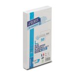 Paquet de 50 enveloppes blanches dl 110x220 75 g fenêtre 45x100 gpv