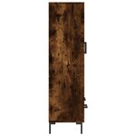 vidaXL Buffet haut chêne fumé 69 5x31x115 cm bois d'ingénierie