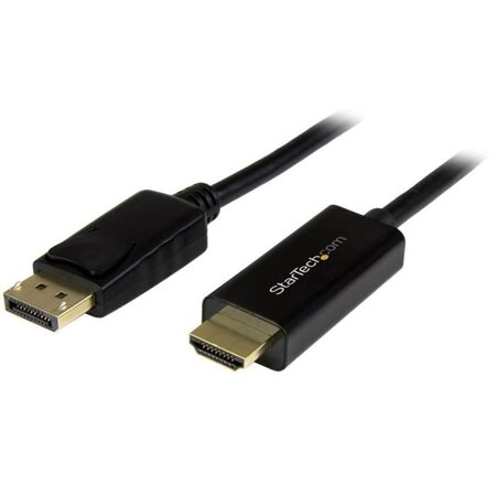 Startech.com câble displayport vers hdmi 5m - 4k 30hz - adaptateur dp vers hdmi - convertisseur pour moniteur dp 1.2 à hdmi - connecteur dp à verrouillage - cordon passif dp vers hdmi