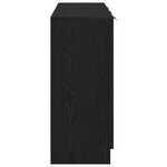 Buffet vidaXL Noir Chêne 90 5x30x70 cm Bois d'ingénierie