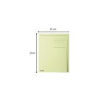 Pack 100 Chemises à bord décalé Forever® 280g Imprimée - 24x32cm - Jaune EXACOMPTA