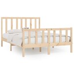 vidaXL Cadre de lit Bois massif 160x200 cm