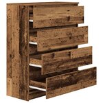 vidaXL Buffet vieux bois 80x35x99 cm bois d'ingénierie